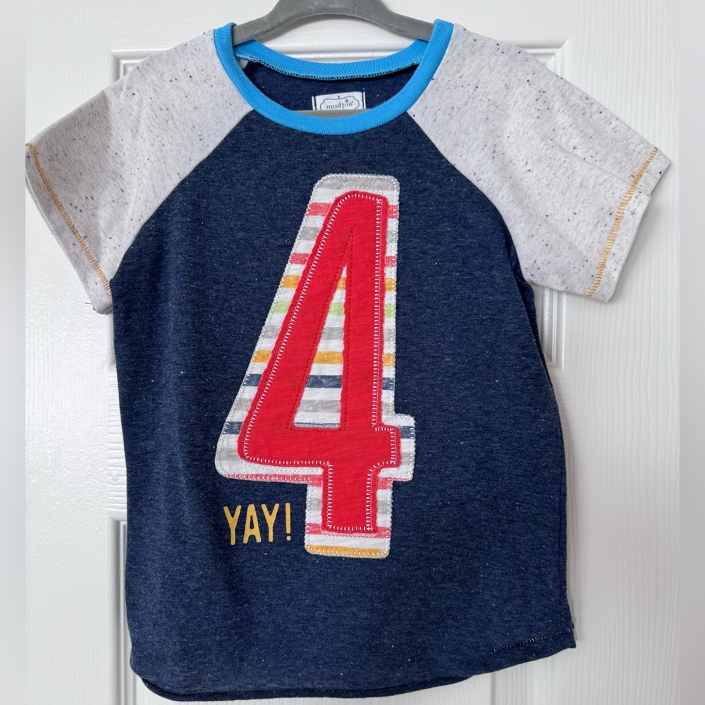 Mud Pie 4th Birthday Tee